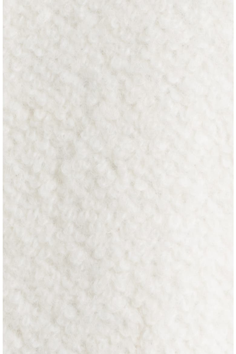 Bouclé Longline Coat, Alternate, color, IVORY