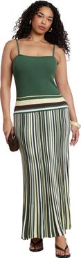 ELOQUII Drop Waist Maxi Dress