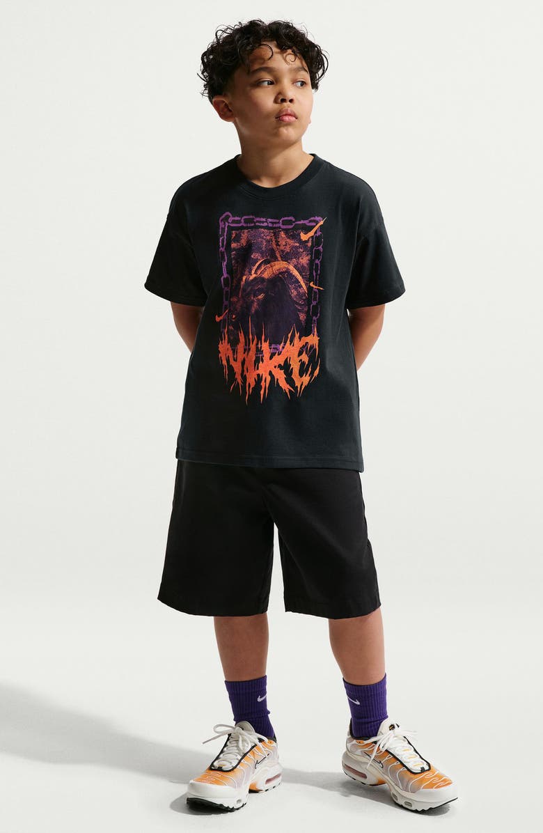 Nike Kids' M90 Cotton Graphic T-Shirt, Main, color, Off Noir