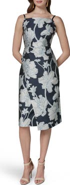 Donna Karan New York Floral Embroidered Cocktail Dress