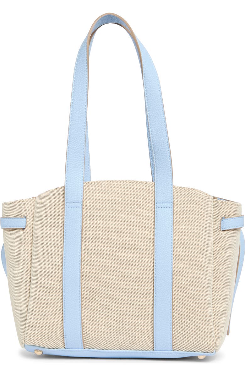 Nanette Lepore Canvas Tote with Microbag Charm, Alternate, color, Twill-Skyway