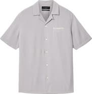 AllSaints Underground Logo Graphic Camp Shirt