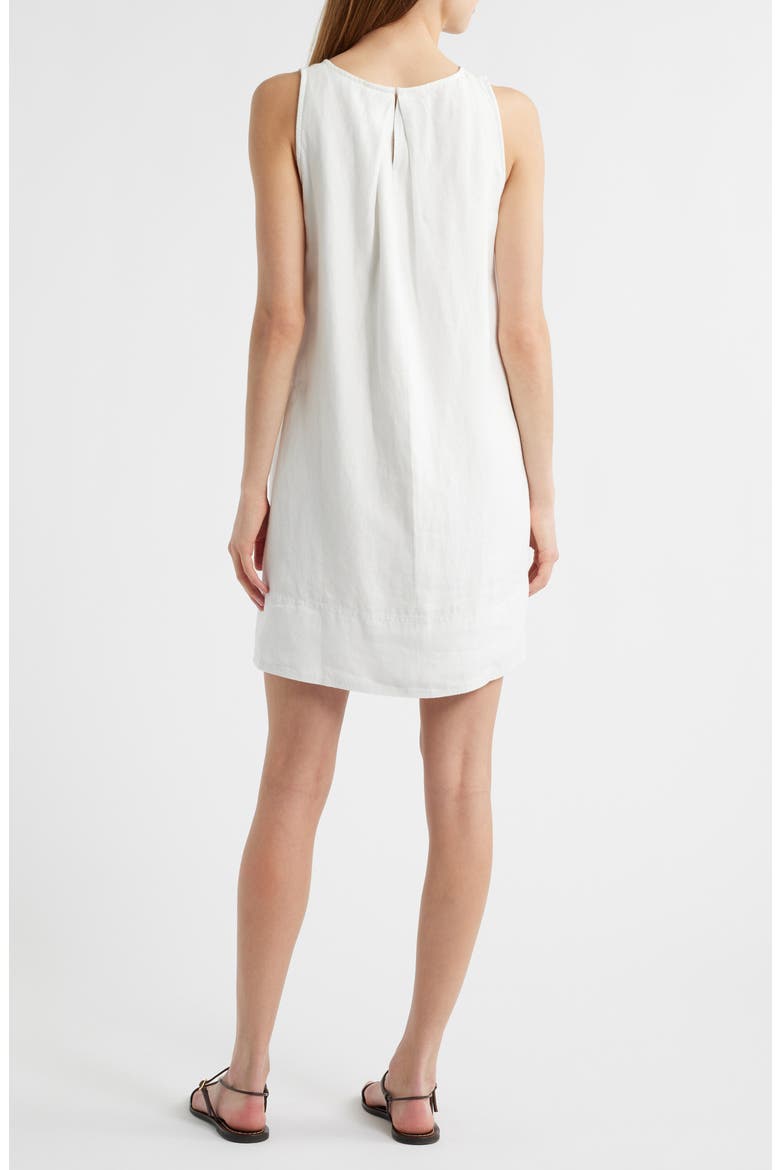 Linen Shift Minidress, Alternate, color, SALT