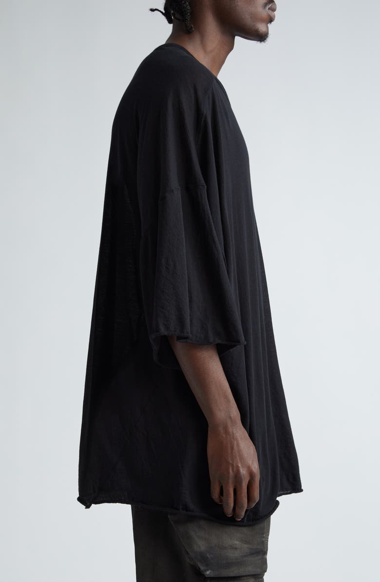 Rick Owens Tommy Oversize T-Shirt, Alternate, color, Black