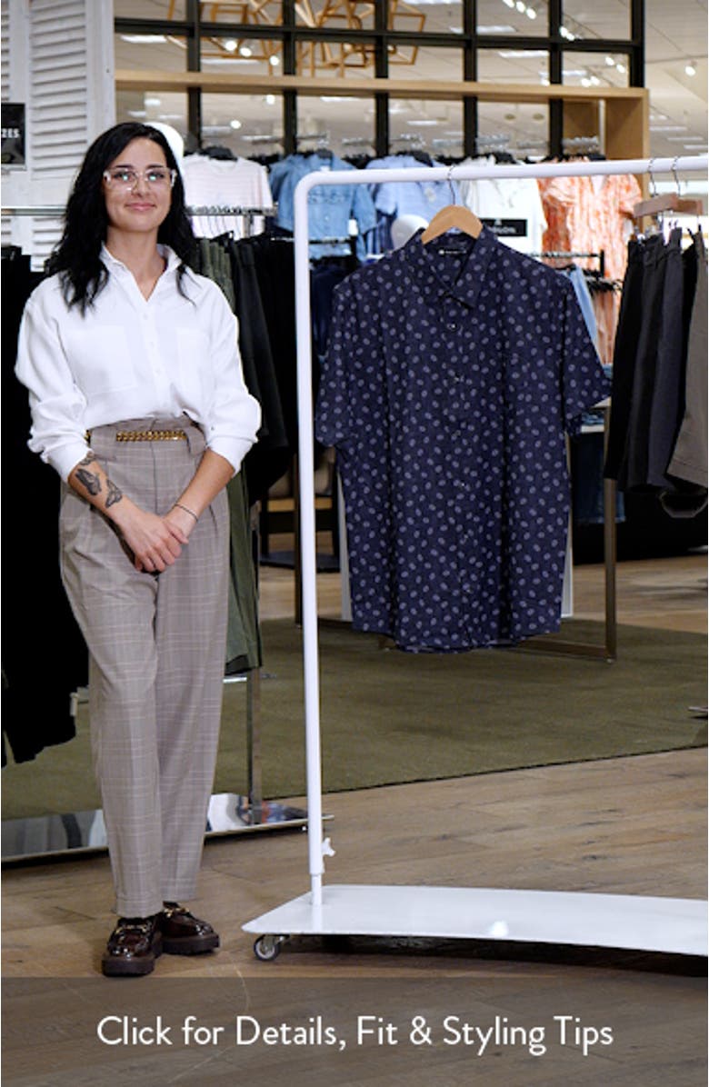 Grey Wind Short Sleeve Button-Up Shirt, sales video thumbnail