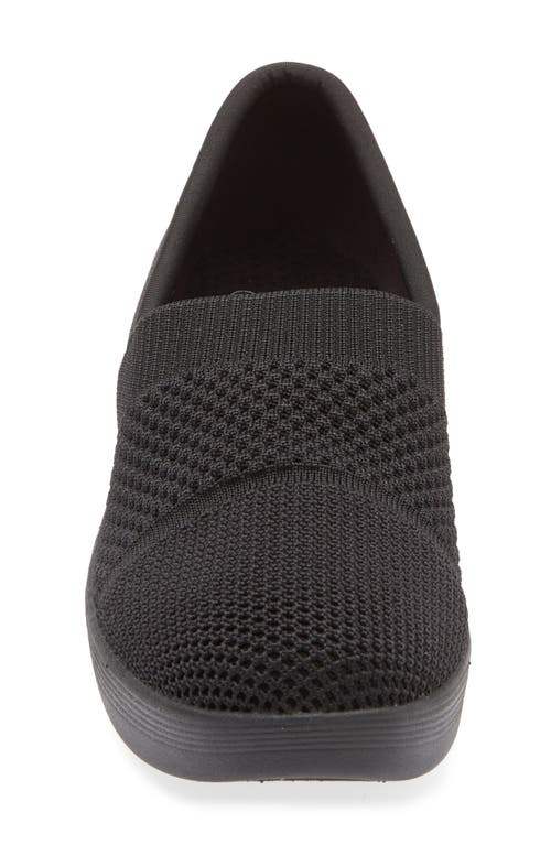 Skechers Pier Lite Wedge Slip-on Sneaker In Black