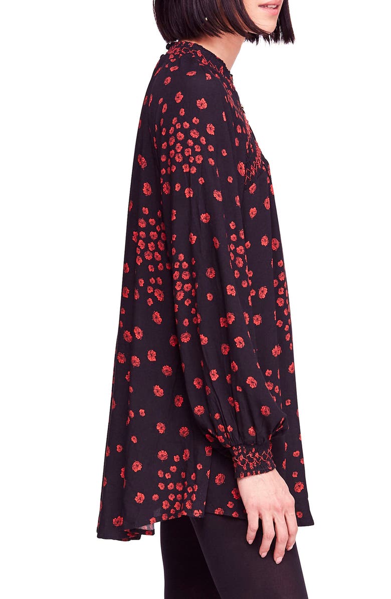 Free People Flowers in Her Hair Smock Detail Tunic Top, Alternate, color, 
