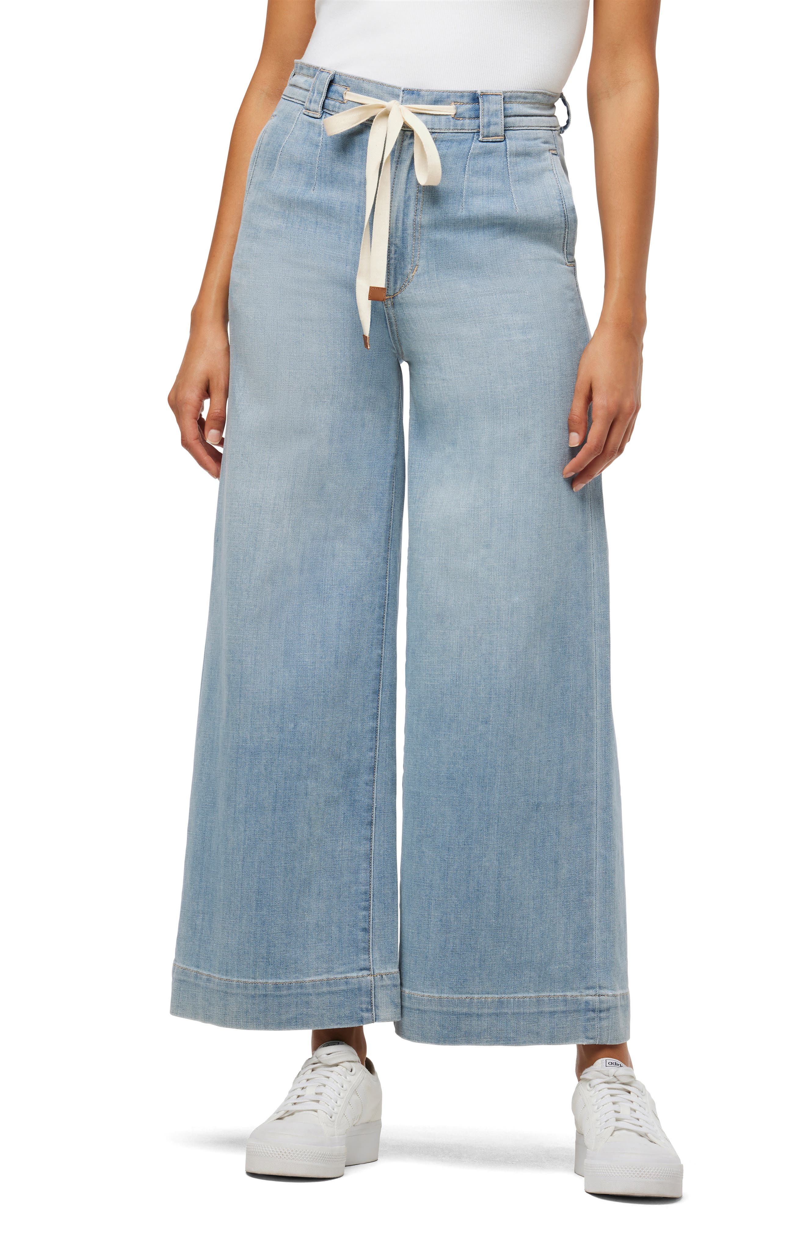 Joe's The Addison High Waist Ankle Wide Leg Trouser Jeans
