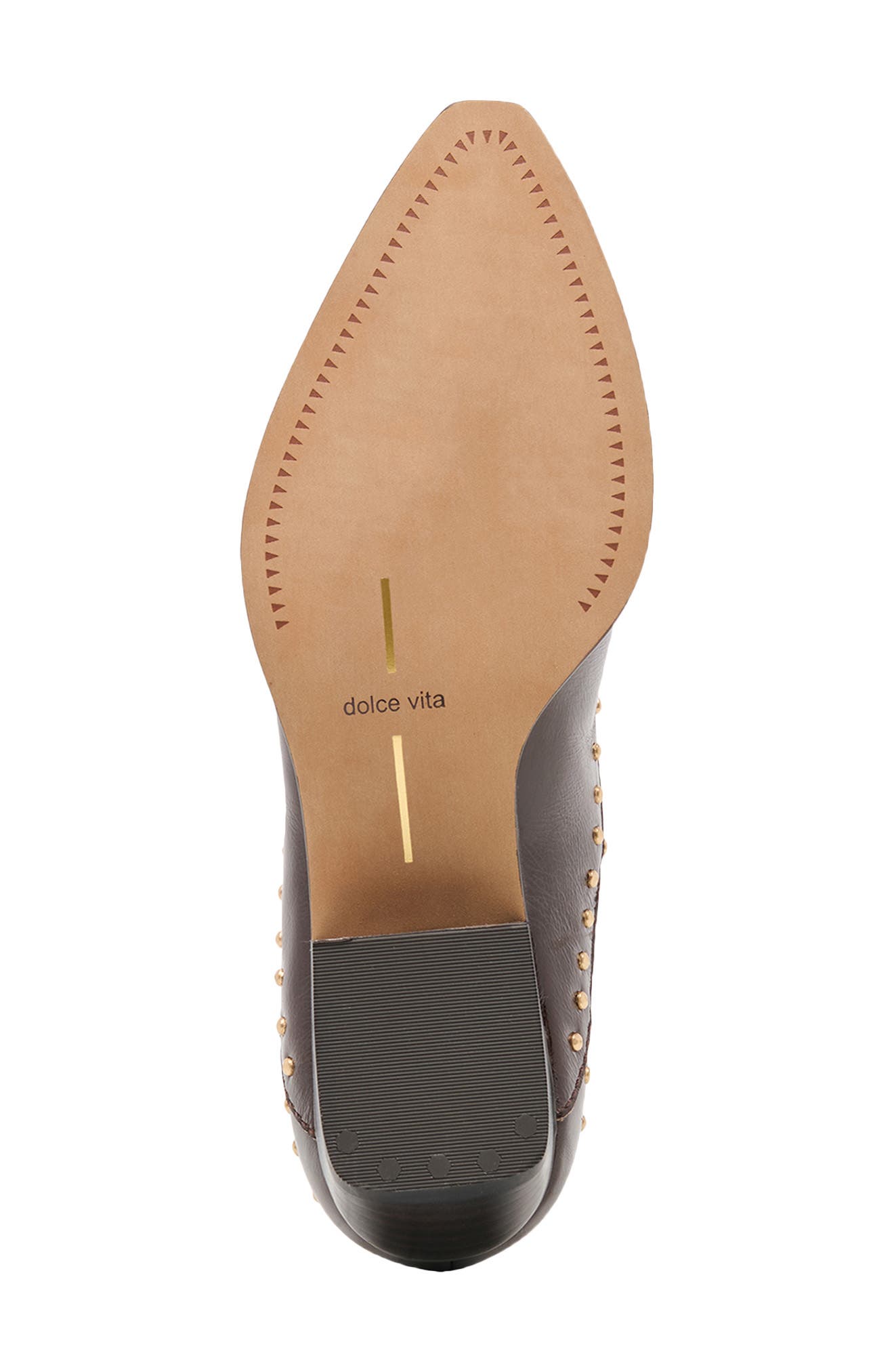 Thomas Stud Leather Bootie, Alternate, color, BLACK CHERRY LEATHER