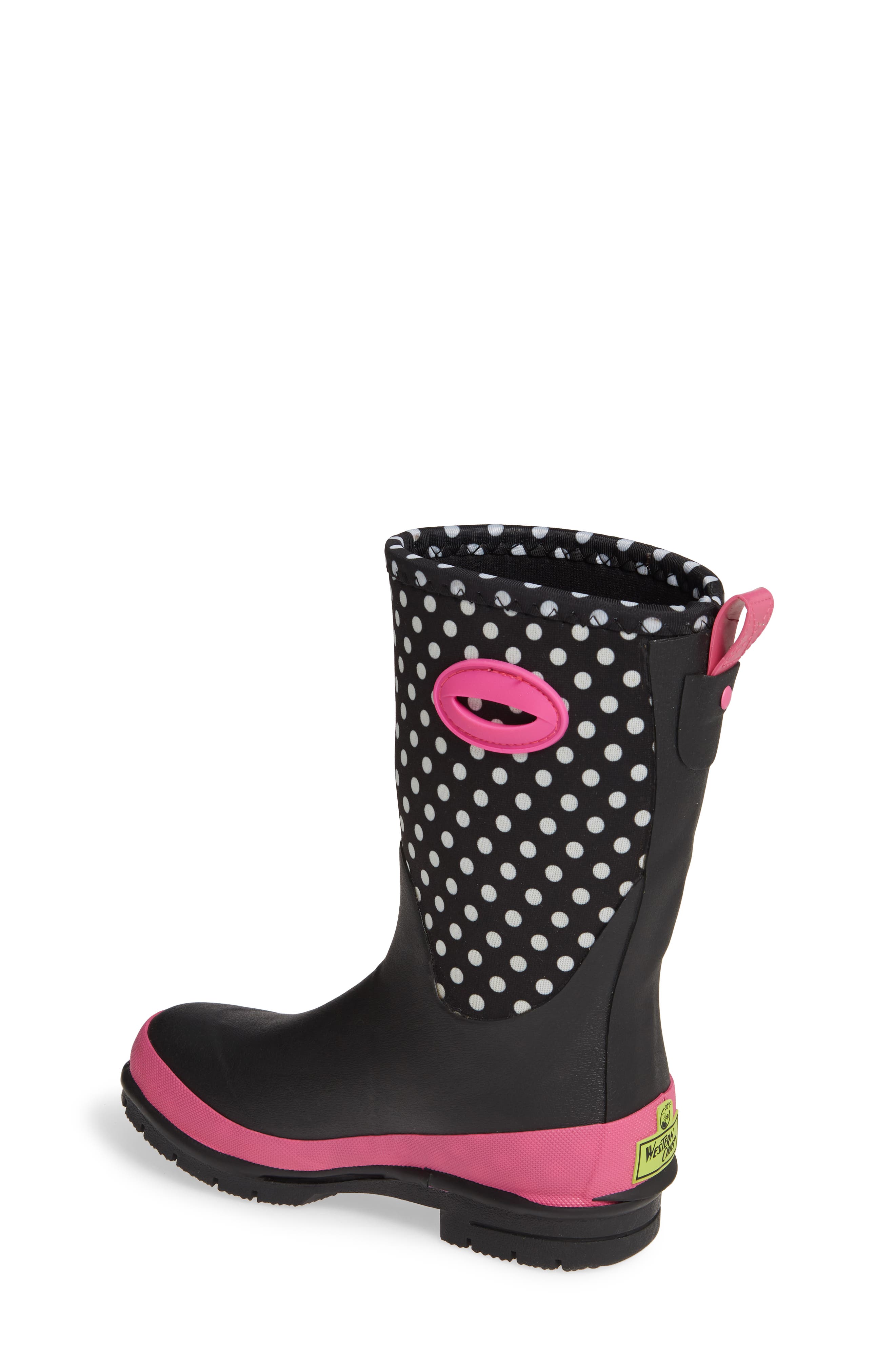 Neoprene Insulated Boot, Alternate, color, BLACK DOT
