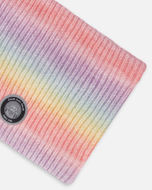 Deux Par Deux Lined Knit Neckwarmer Multicolor In Multi