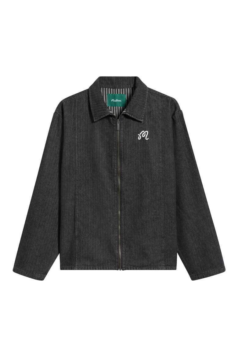 Foreman Jacket, Main, color, BLACK STONE WASHED DENIM