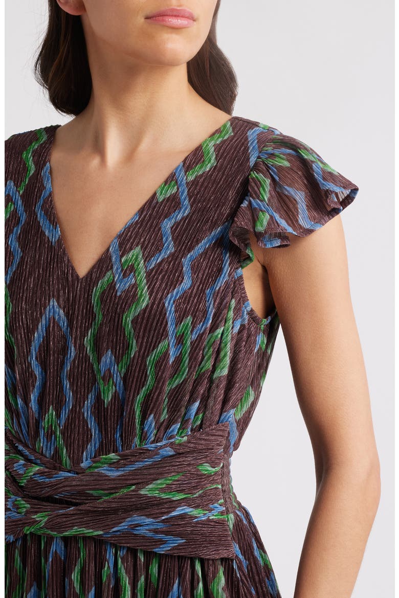 Byanca Print Maxi Dress, Alternate, color, BROWN MULTI