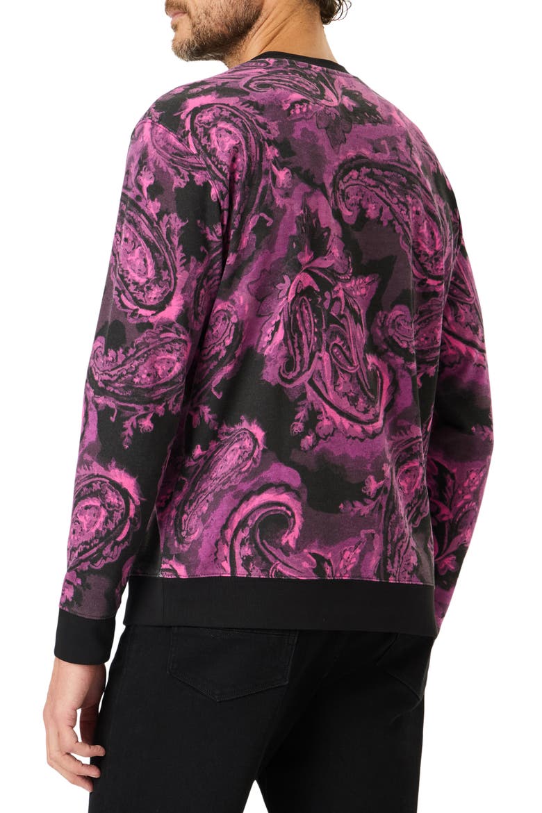 Paisley Long Sleeve T-Shirt, Alternate, color, BERRY
