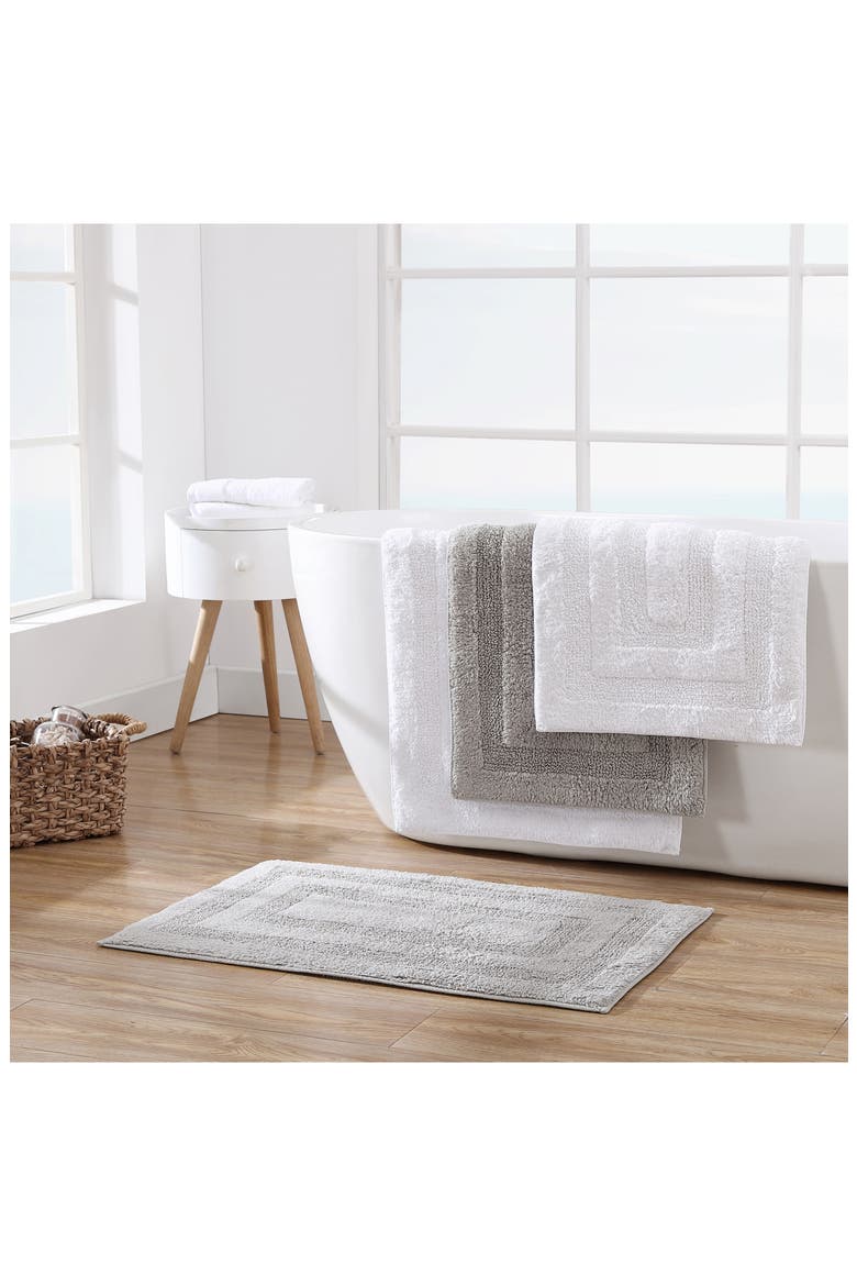 Micellar Solid Reversible Bath Mat Set, Alternate, color, WHITE