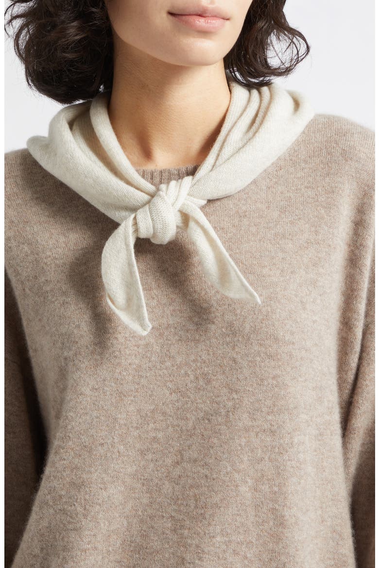 Reel Cashmere Triangle Scarf, Main, color, LUNAN SAND