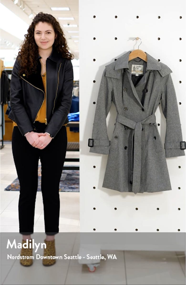 Double Breasted Hooded Raincoat, sales video thumbnail