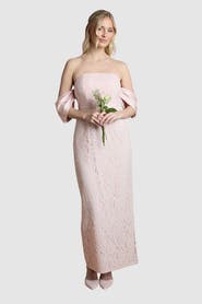 Coast Bardot Neck Short Sleeve Maxi Dress