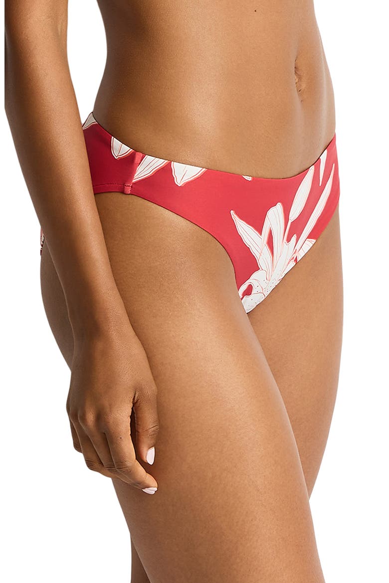 Veridian Swim Bottoms, Alternate, color, RUBY