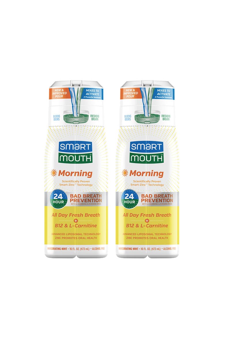 Advanced Liposomal Zinc-Activated Morning Mouthwash 16 fl oz Each, 2-Pack, Main, color, Invigorating Mint