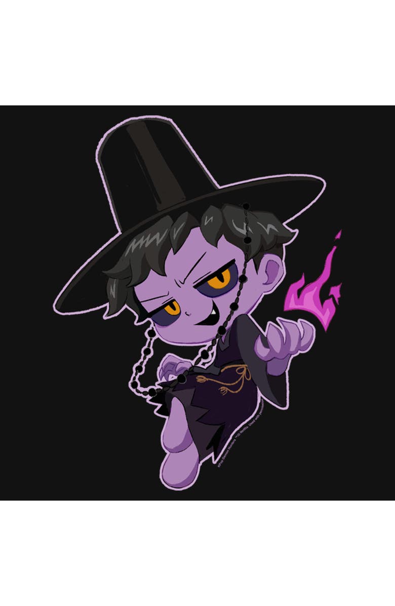 KPop Demon Hunters Girl's KPop Demon Hunters Devil Jinu  Graphic T-Shirt, Alternate, color, Black