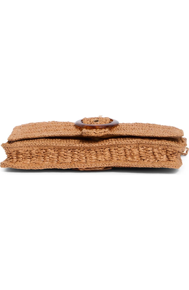 Sam Edelman Bailee Woven Raffia Clutch, Alternate, color, Tan