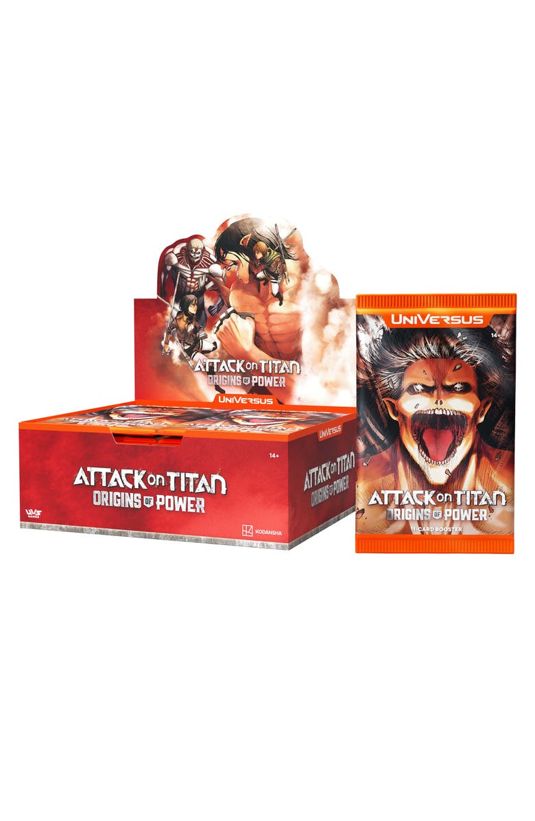 UniVersus Attack On Titan Origins Of Power Booster Display, Alternate, color, Multicolored