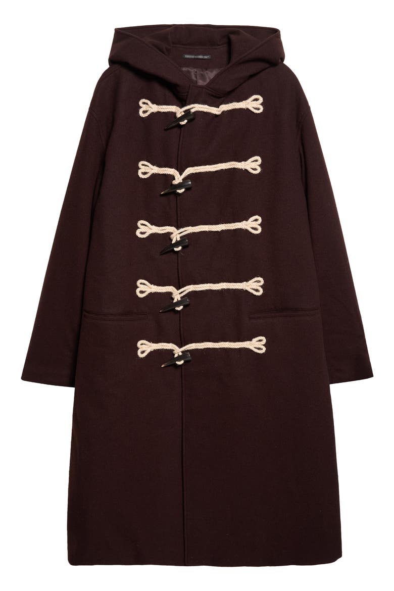 Toggle Duffle Coat, Main, color, BORDEAUX