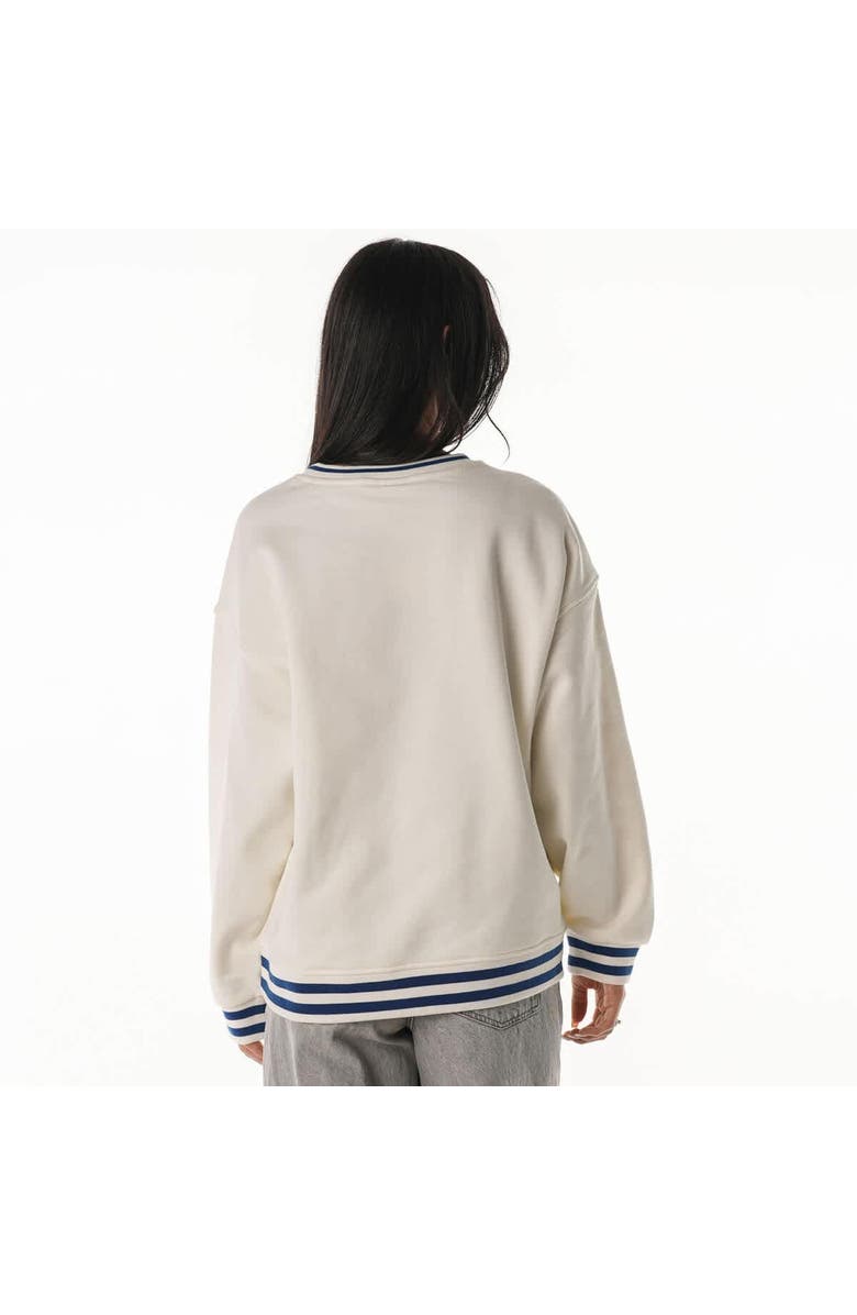 THE WILD COLLECTIVE Women's The Wild Collective Cream Buffalo Bills Oversized Vintage French Terry Sweatshirt, Alternate, color, Cream