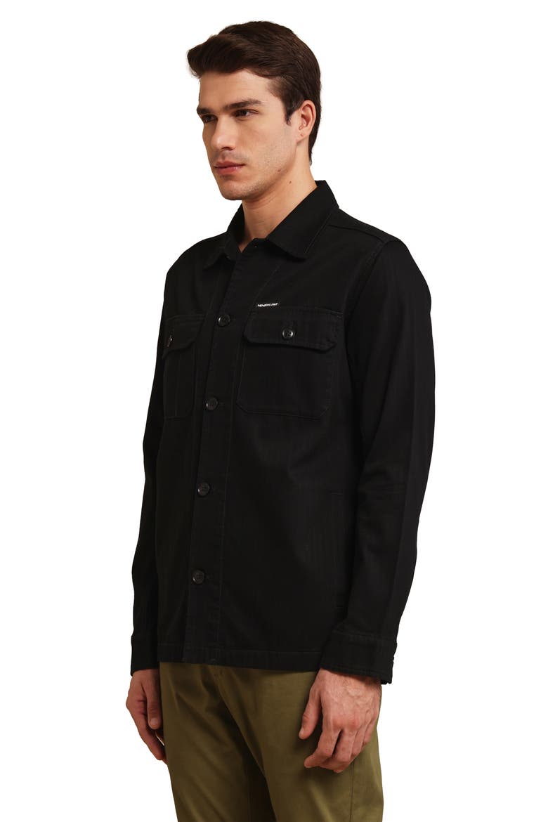 Men's Shirt Jacket, Alternate, color, Black