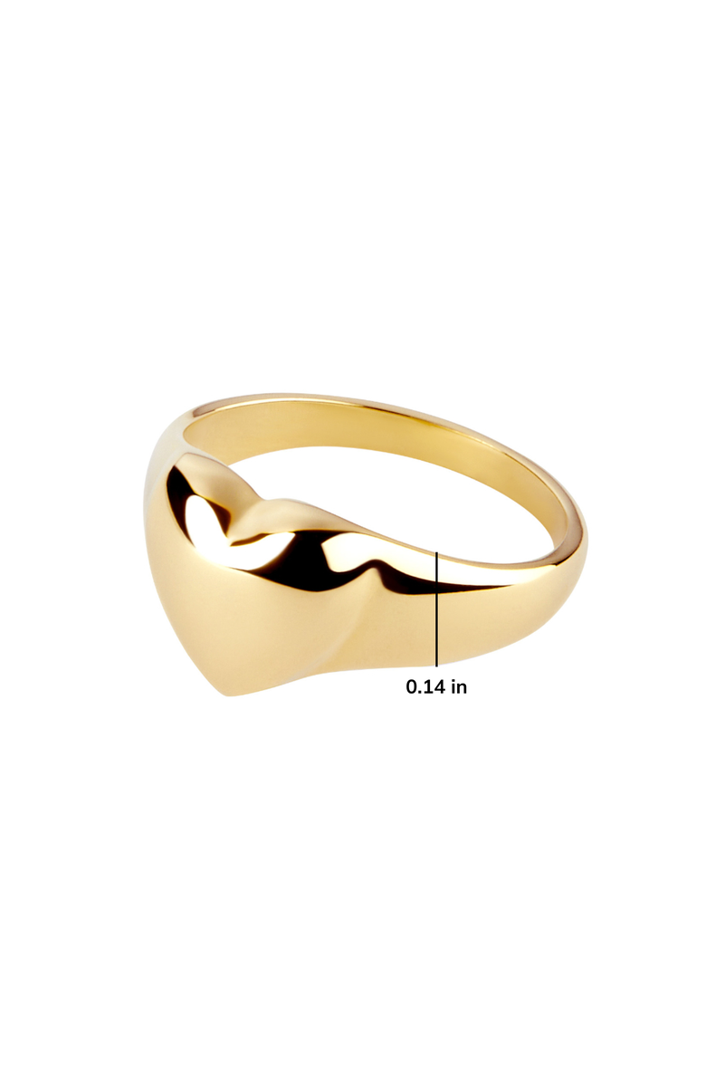 Ana Luisa Heart Ring - Isla, Alternate, color, Gold