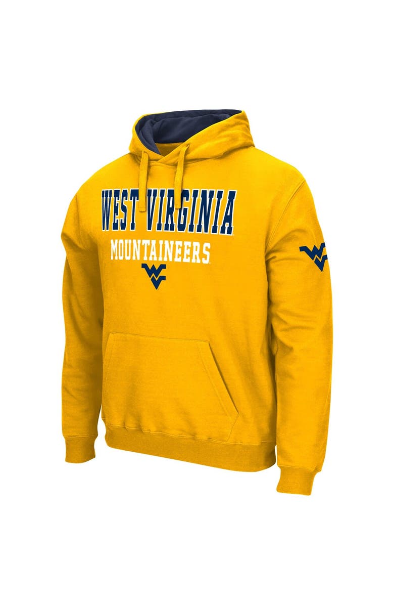 COLOSSEUM Men's Colosseum Gold West Virginia Mountaineers Sunrise Pullover Hoodie, Alternate, color, Gold