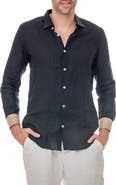 RANEES Linen Button-Up Shirt