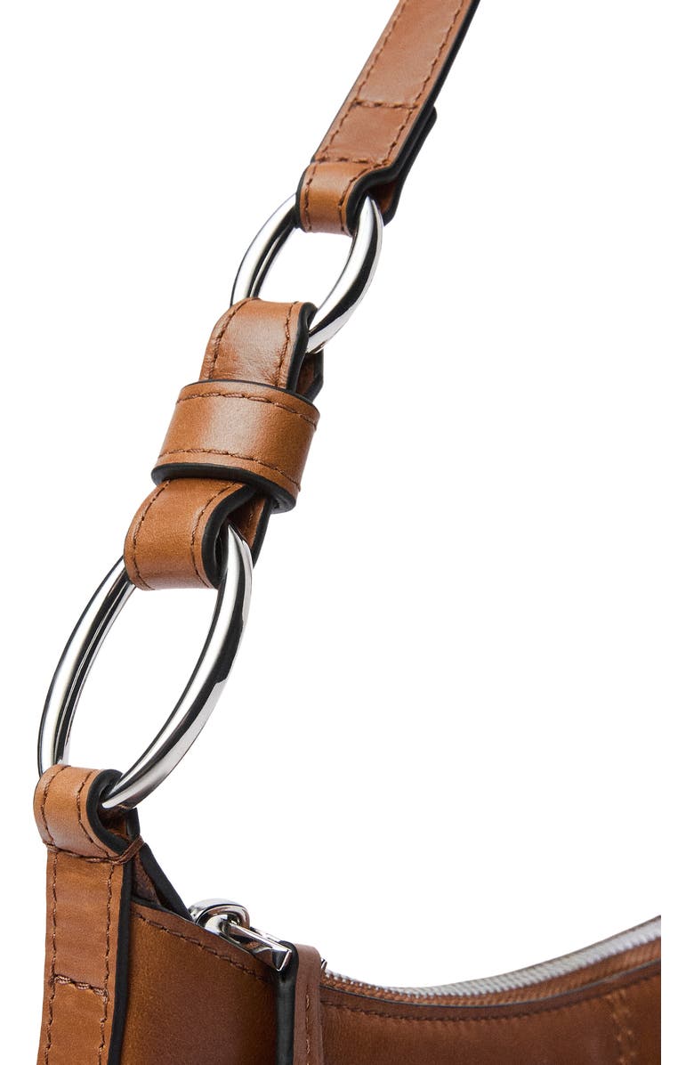 MANGO Leather Shoulder Bag, Alternate, color,