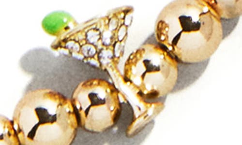 Baublebar Food Motif Beaded Bag Charm In Gold