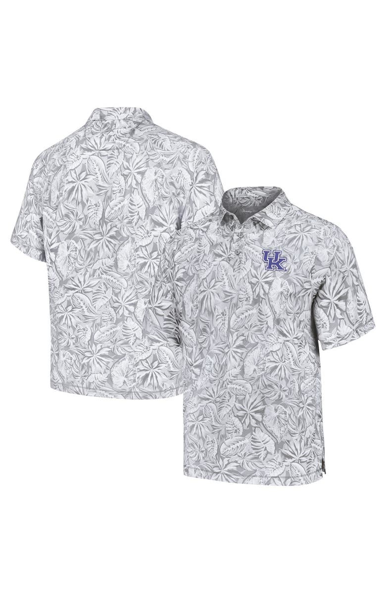 Tommy Bahama Men's Tommy Bahama Gray Kentucky Wildcats Tropical Score IslandZone Polo, Main, color, Gray