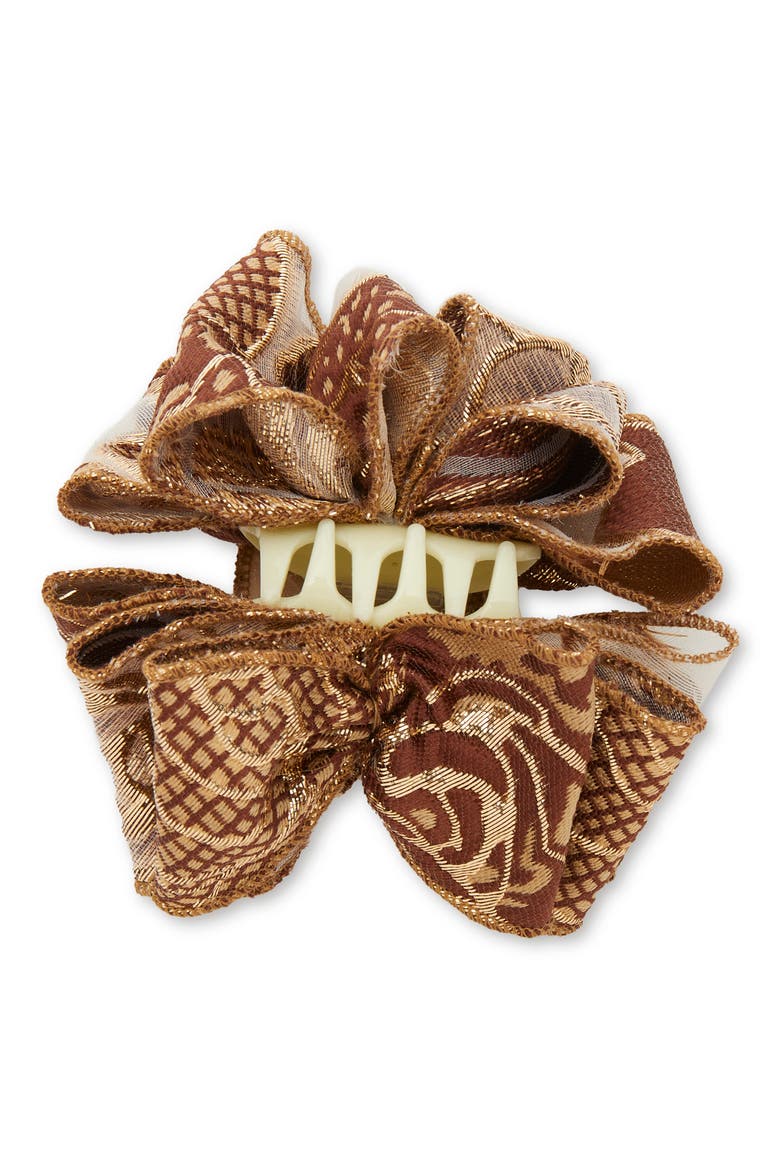 Mini Rita Floral Claw Clip, Alternate, color, PLUM BLUSH