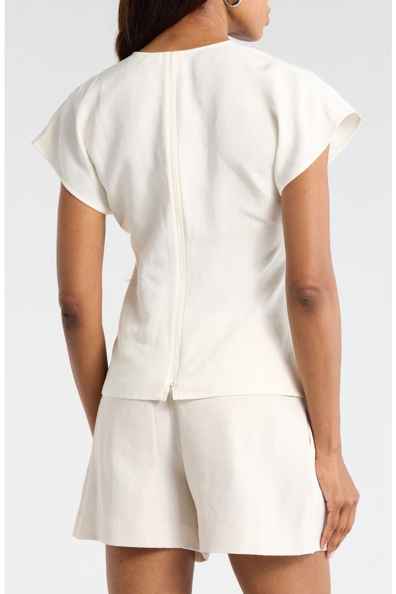 Fay V-Neck Top, Alternate, color, CREAM