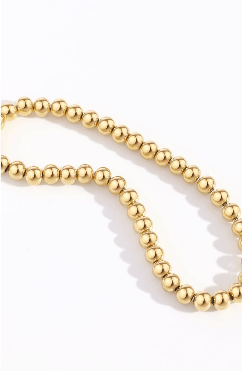 Mint & Lily 3mm & 5mm Beaded Bracelet Stacking Set, Alternate, color, Silver