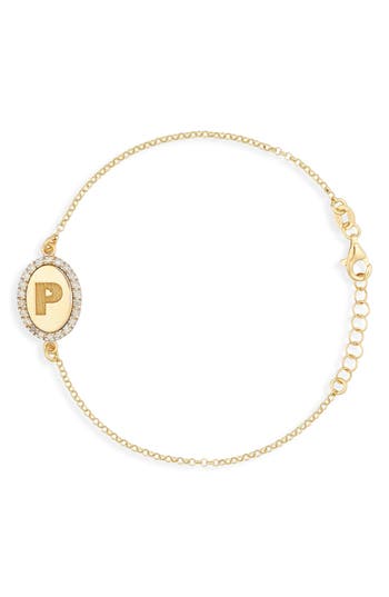 Meshmerise Diamond Initial Disc Bracelet In Burgundy