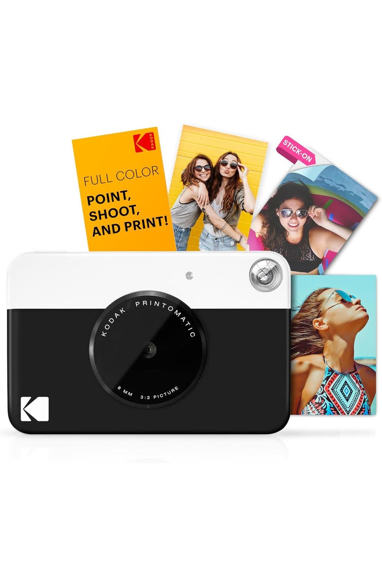 Kodak Printomatic Camera w/ Pink Case Bundle, Alternate, color, Blue