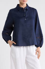 Tommy Bahama Coastalina Long Sleeve Linen Polo