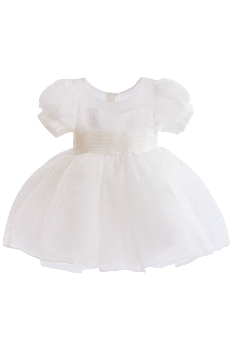 Puff-Sleeve Party Dress, Main, color, Ivory