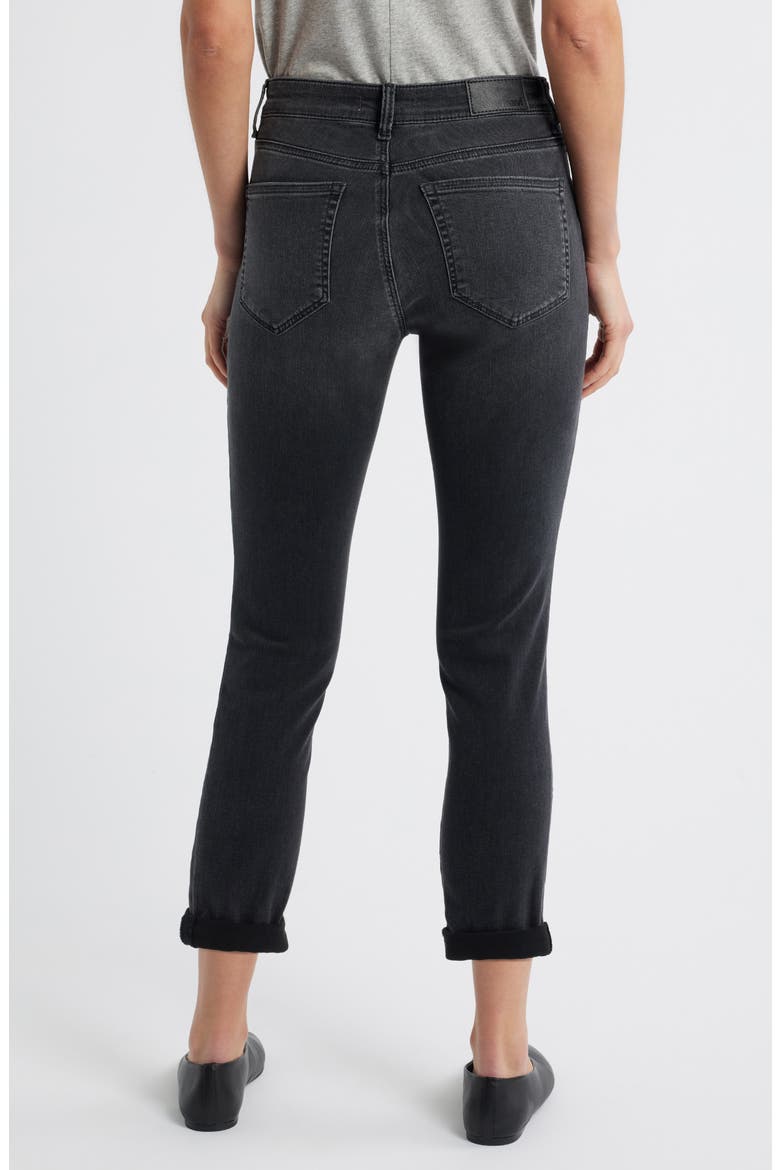 Kathleen Mid Waist Slim Boyfriend Jeans, Alternate, color, SMOKE BRUSHED FEATHER BLUE