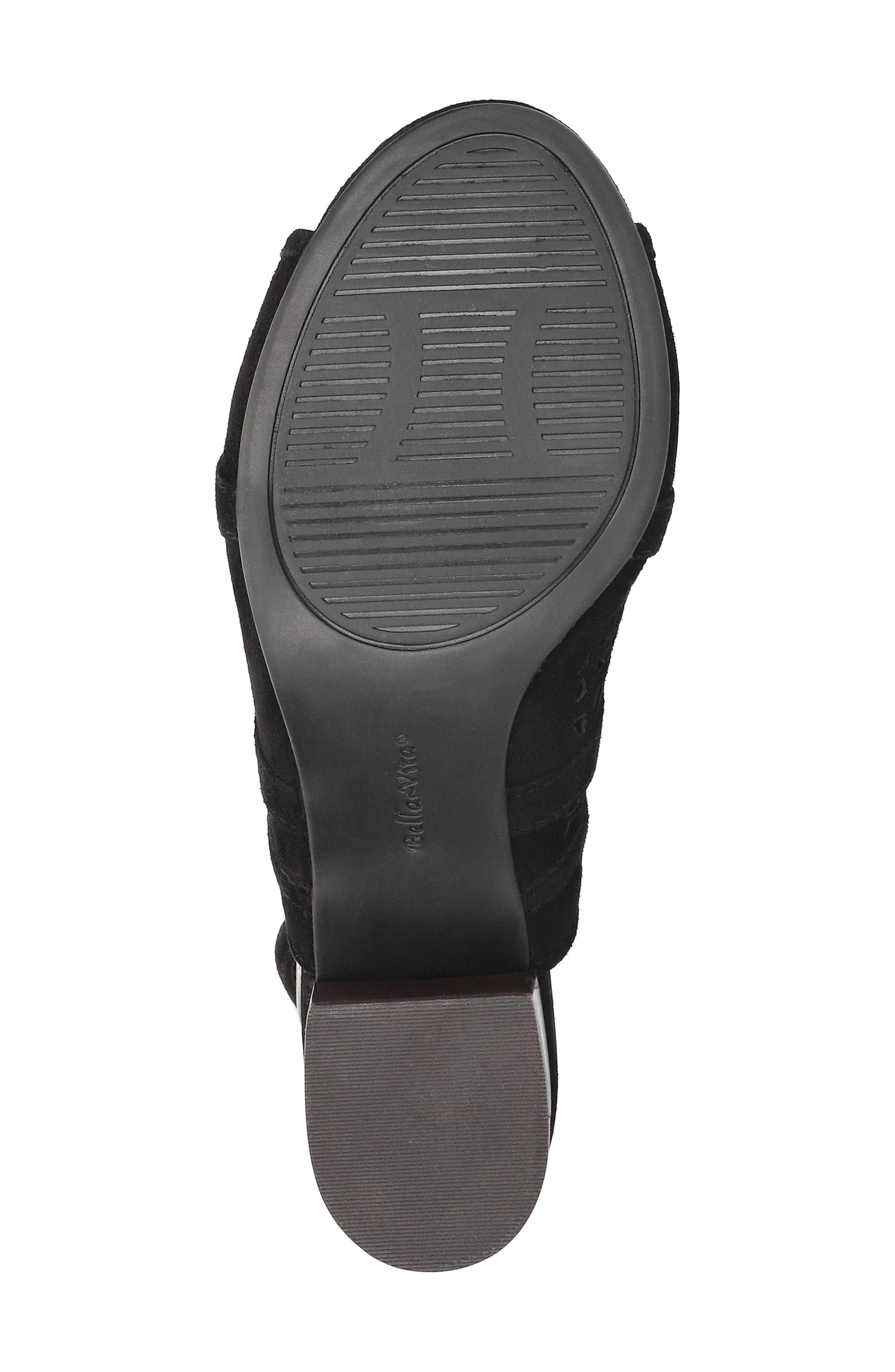 Bella Vita Marti Slingback Sandal, Alternate, color, Black Kidsuede Leather