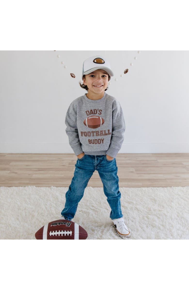 Sweet Wink Football Patch Trucker Hat, Alternate, color, Gray/White