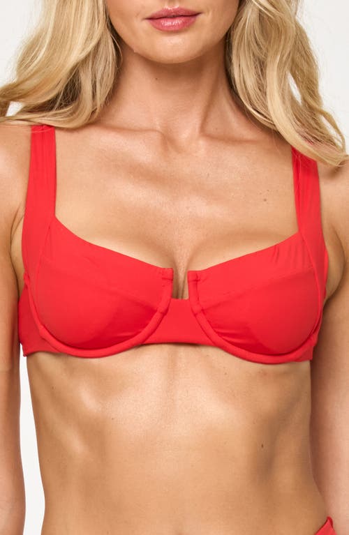 L*space Lspace Hunter Underwire Bikini Top In Flame