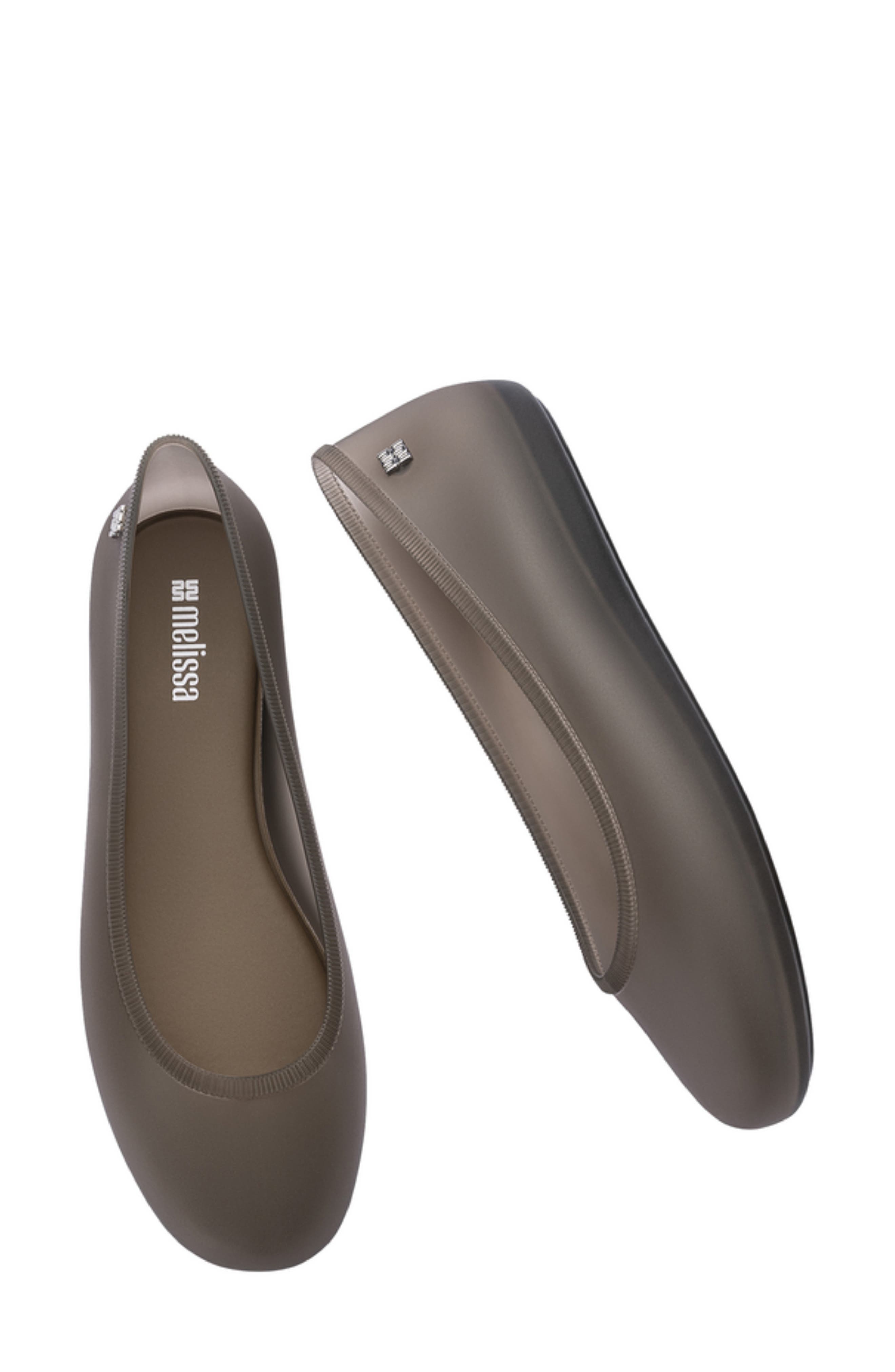 Soft Ballerina Flat, Alternate, color, CLEAR BROWN