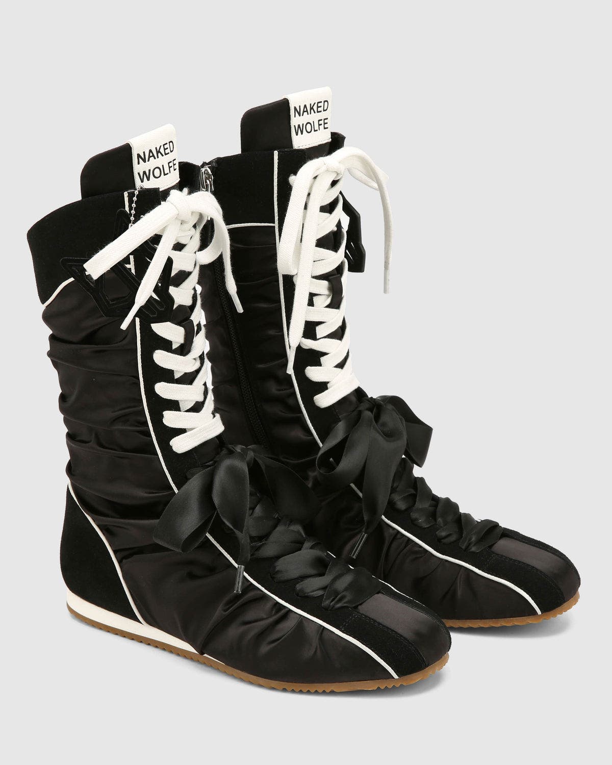 Naked Wolfe Extreme Black Satin, Alternate, color, Black