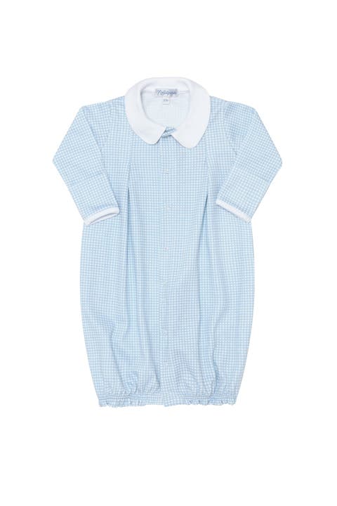 Blue Gingham Converter Gown - Baby